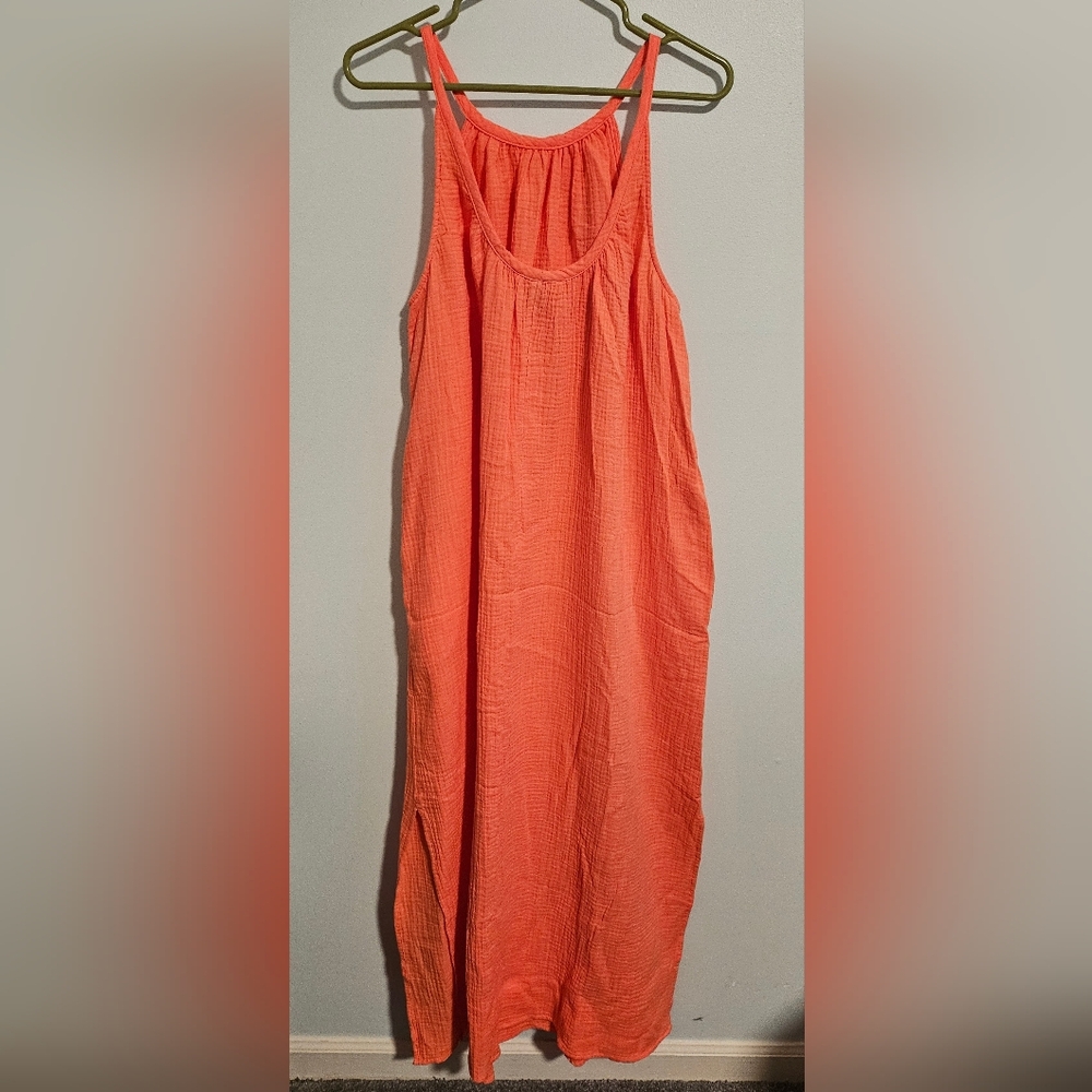 Universal Thread Coral Sleeveless Maxi Dress